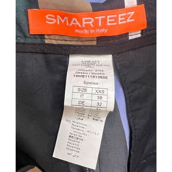 SMARTEEZ Made in Italy Striped Cotton Blend Pant Size 0 - Picture 7 of 8